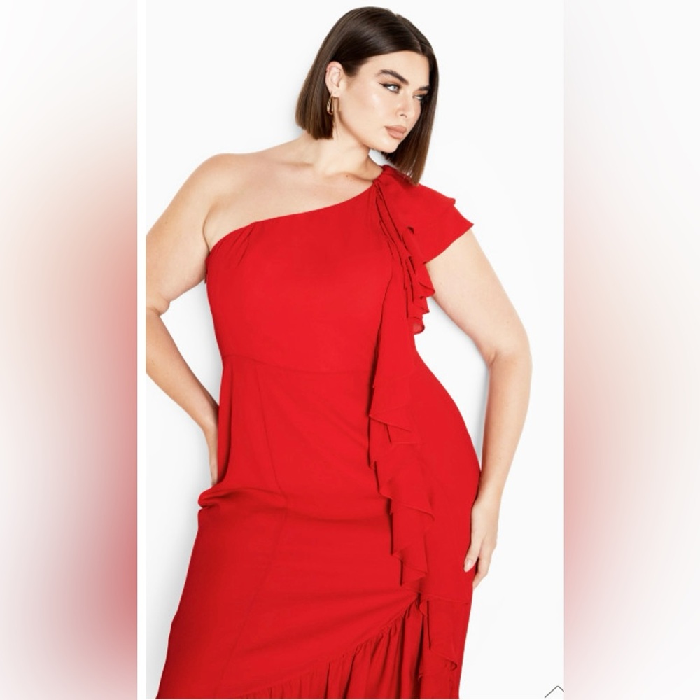 Brand new! Never worn. This item will work well for beautiful 18 body sizes.